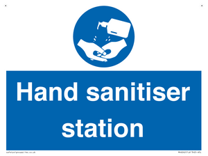 Hand sanitiser station